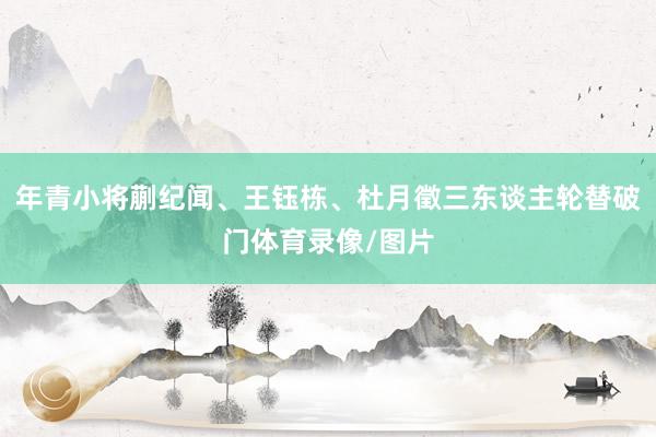 年青小将蒯纪闻、王钰栋、杜月徵三东谈主轮替破门体育录像/图片