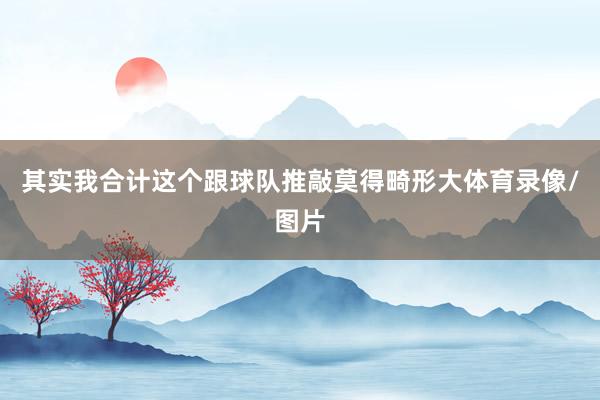 其实我合计这个跟球队推敲莫得畸形大体育录像/图片