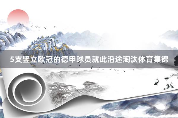 5支竖立欧冠的德甲球员就此沿途淘汰体育集锦