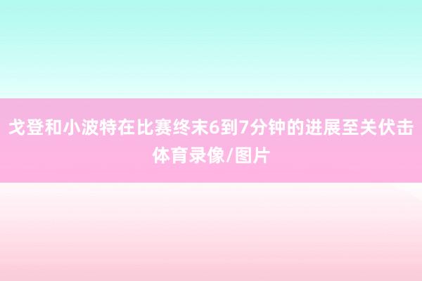 戈登和小波特在比赛终末6到7分钟的进展至关伏击体育录像/图片