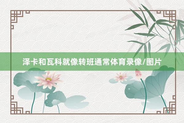 泽卡和瓦科就像转班通常体育录像/图片