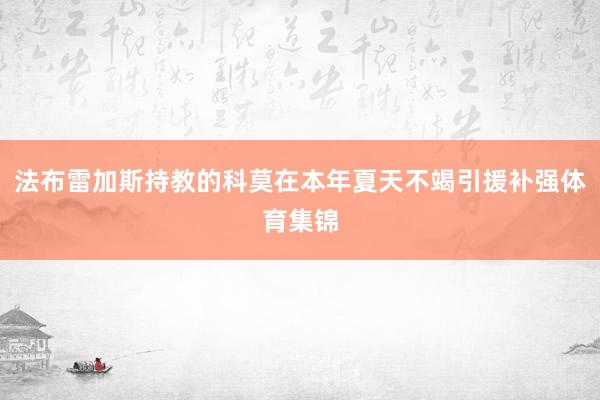 法布雷加斯持教的科莫在本年夏天不竭引援补强体育集锦