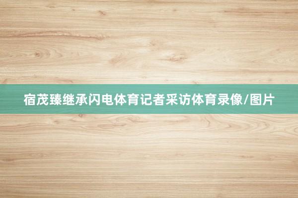 宿茂臻继承闪电体育记者采访体育录像/图片