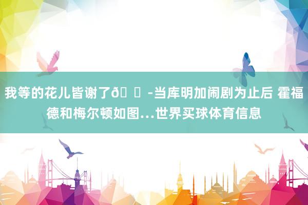 我等的花儿皆谢了😭当库明加闹剧为止后 霍福德和梅尔顿如图…世界买球体育信息