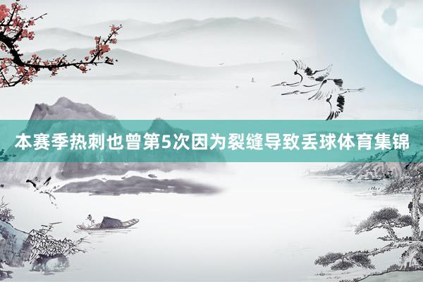 本赛季热刺也曾第5次因为裂缝导致丢球体育集锦