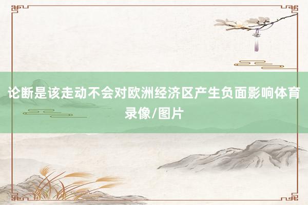 论断是该走动不会对欧洲经济区产生负面影响体育录像/图片