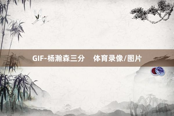GIF-杨瀚森三分    体育录像/图片