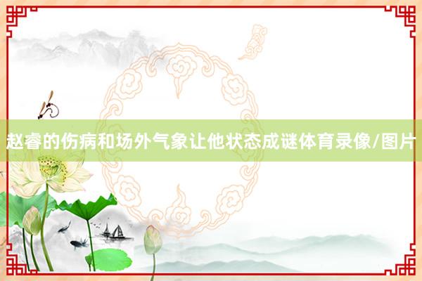 赵睿的伤病和场外气象让他状态成谜体育录像/图片