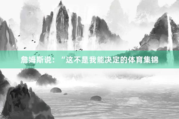 詹姆斯说：“这不是我能决定的体育集锦