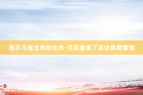 赛后马赛主帅哈比布·贝耶继承了采访体育集锦
