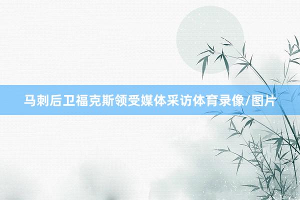 马刺后卫福克斯领受媒体采访体育录像/图片
