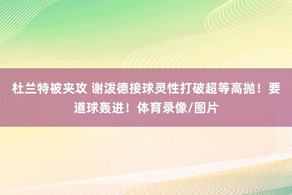 杜兰特被夹攻 谢泼德接球灵性打破超等高抛！要道球轰进！体育录像/图片