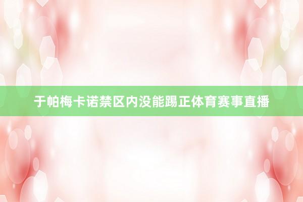 于帕梅卡诺禁区内没能踢正体育赛事直播
