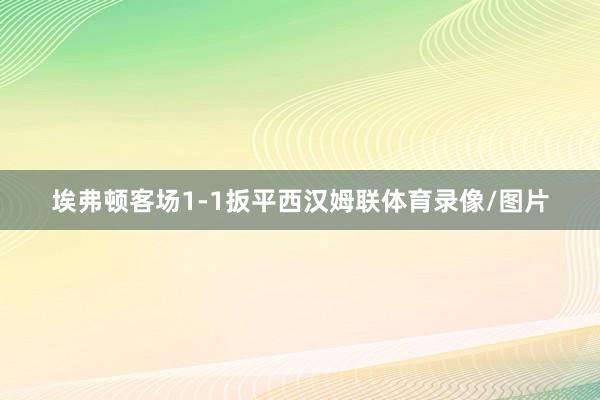 埃弗顿客场1-1扳平西汉姆联体育录像/图片