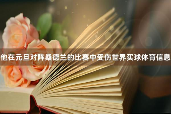 他在元旦对阵桑德兰的比赛中受伤世界买球体育信息