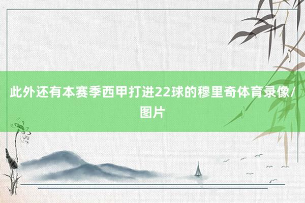 此外还有本赛季西甲打进22球的穆里奇体育录像/图片