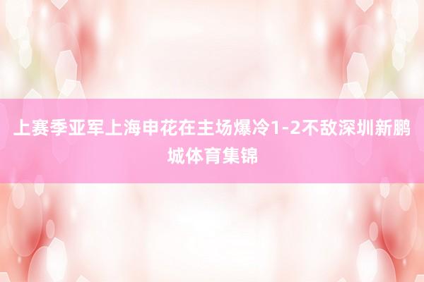 上赛季亚军上海申花在主场爆冷1-2不敌深圳新鹏城体育集锦