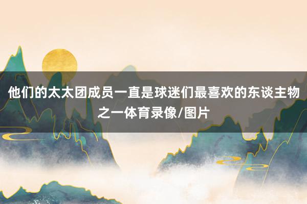 他们的太太团成员一直是球迷们最喜欢的东谈主物之一体育录像/图片