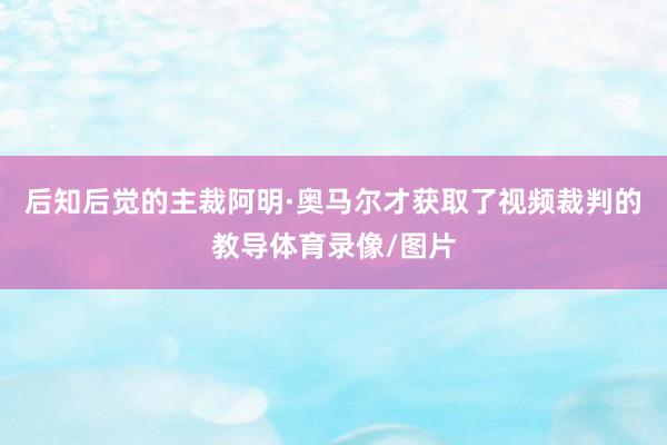 后知后觉的主裁阿明·奥马尔才获取了视频裁判的教导体育录像/图片